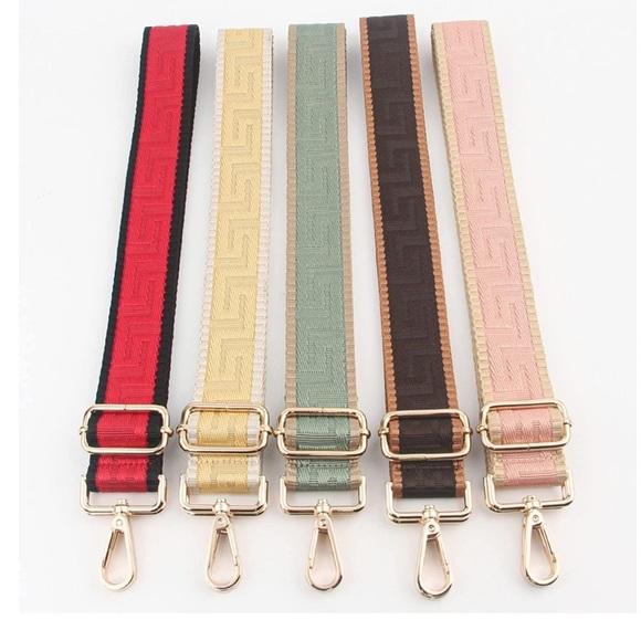 Jacquad crossbody Purse replacement guitar strap Sage Green Nwt - Picture 4 of 4